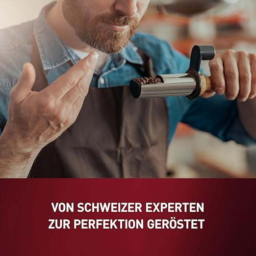 Schwiizer Schüümli Crema, 100 Prozent Arabica Kaffeebohnen, aromatisch-intensiv, für Vollautomaten, Stärke 3/5, mittlere Röstung, Rainforest Alliance-zertifiziert, 1kg – Bild 4