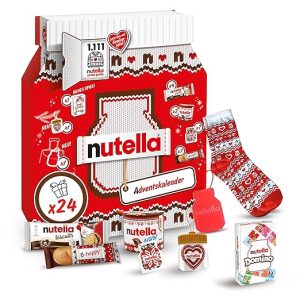 Nutella Adventskalender 2025 - 528g - eine Schokoladen-Adventskalender-Alternative mit 24 festlichen Leckereien und nutella Mini-Geschenken für Kinder und Erwachsene