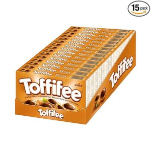 Toffifee – 15 x 125g – Haselnuss in Karamell mit Nougatcreme und Schokolade